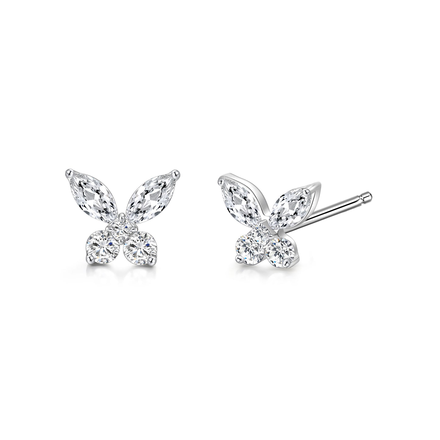 Limerencia Pure Titanium Hypoallergenic Earrings Dainty Butterfly CZ G23 Implant Grade Piercing Fashion Jewelry For Sensitive Ears