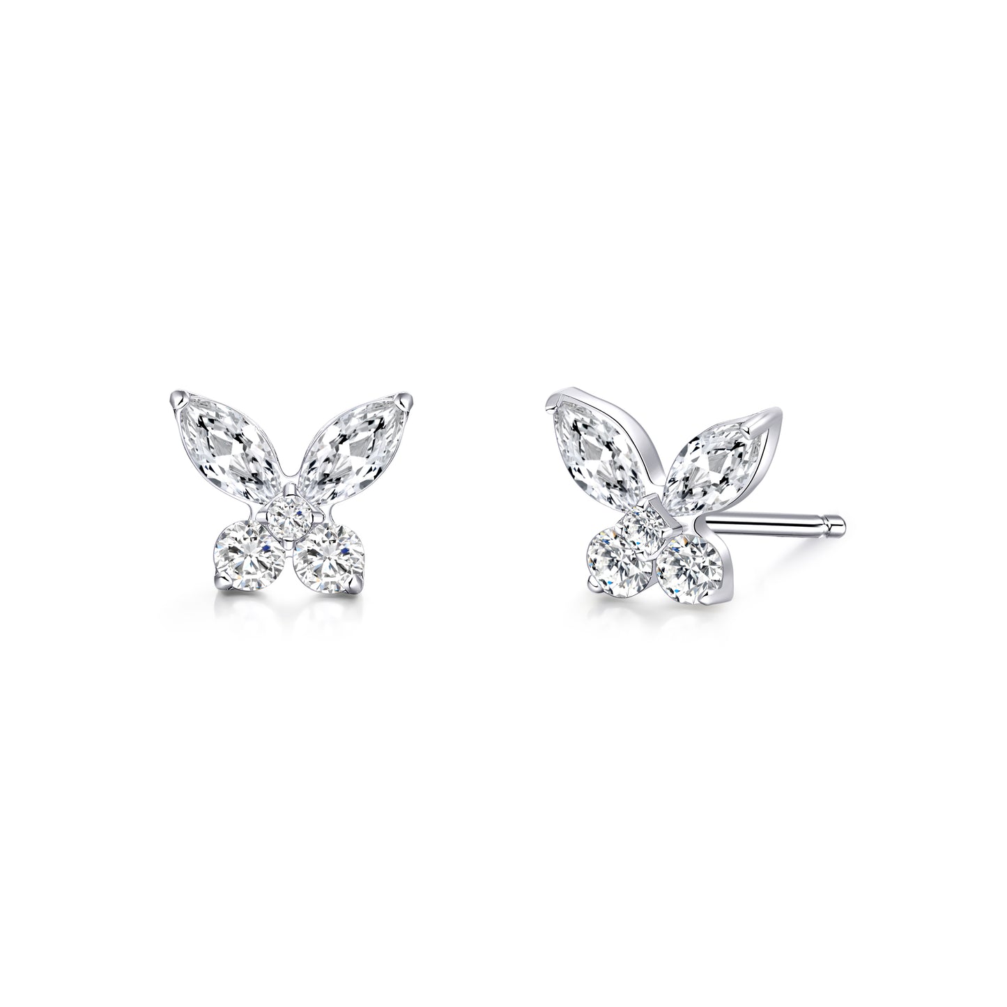 Limerencia Pure Titanium Hypoallergenic Earrings Dainty Butterfly CZ G23 Implant Grade Piercing Fashion Jewelry For Sensitive Ears