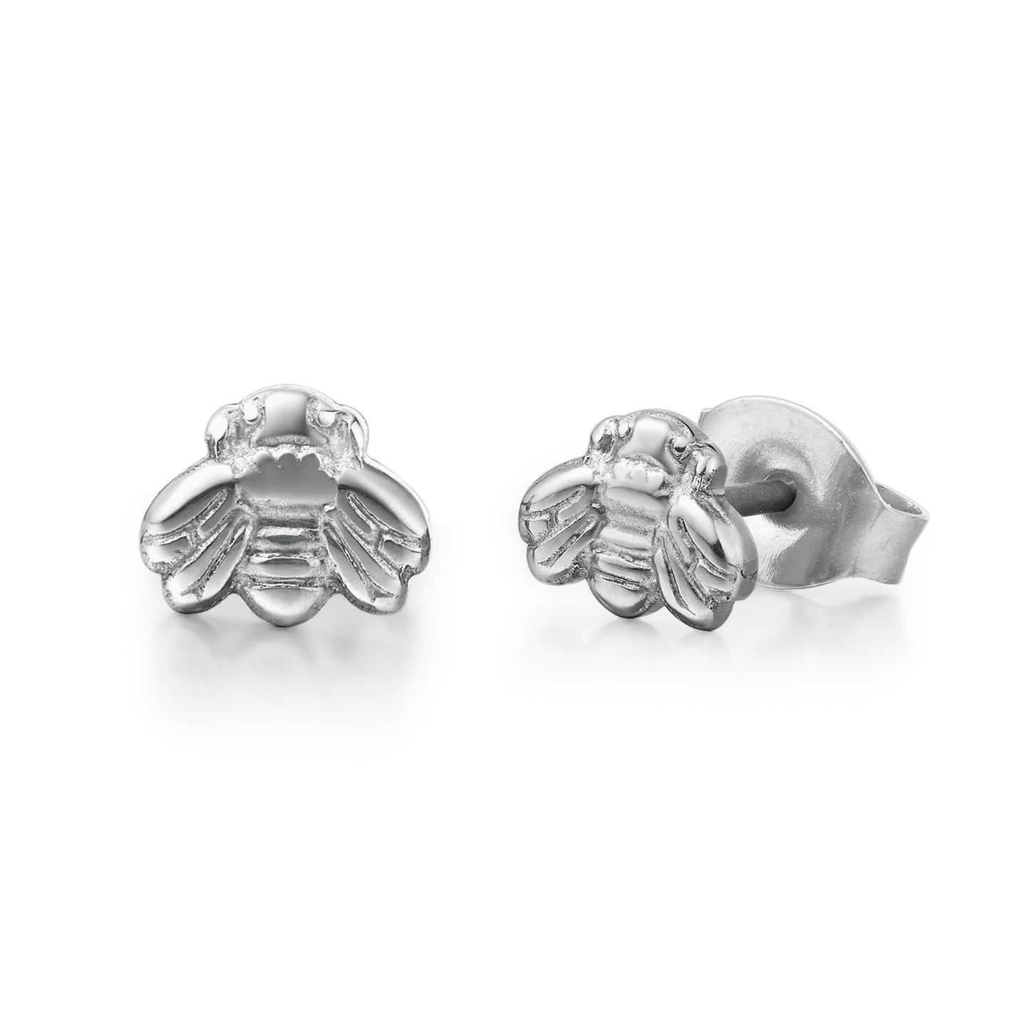 Limerencia Hypoallergenic G23 Pure Titanium Earrings Little Bee Studs, F136 Implant Grade Titanium Studs,Suitable for Women Sensitive Ears (Gold)