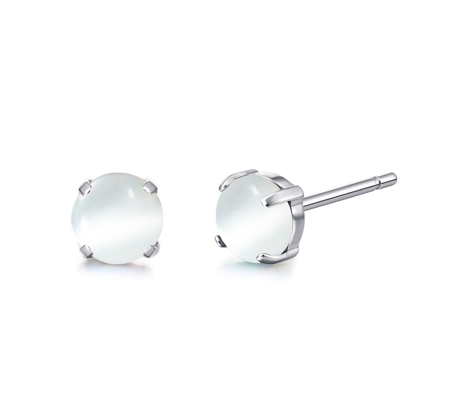 Limerencia Pure Titanium Hypoallergenic Earrings,Opal/Moonstone/Cat's Eye/Blue Turquoise Stud Earrings, Implant Grade|Delicate Jewelry For Sensitive Ears (5mm, Cat's Eye)