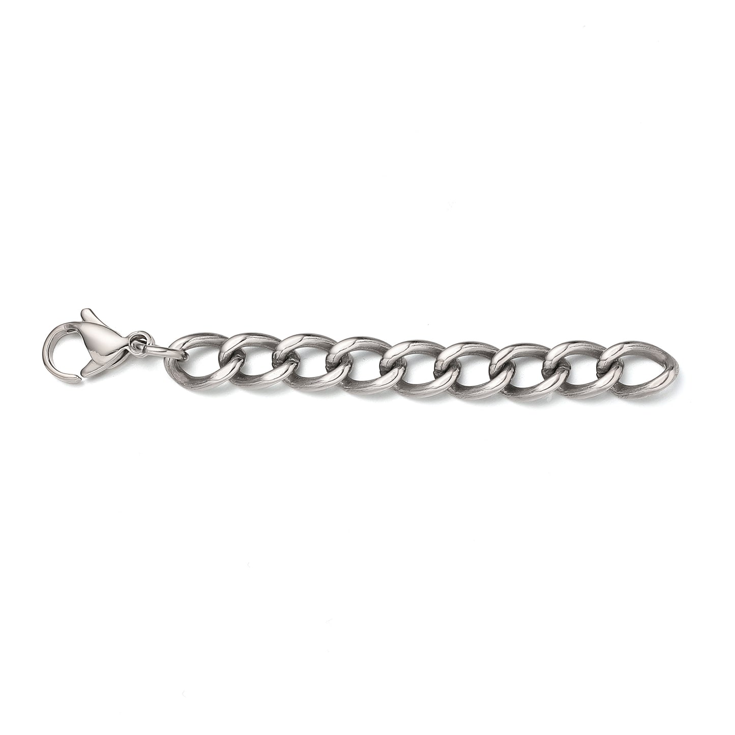 Limerencia 6mm 純チタン キューバンリンクチェーンネックレス メンズ・レディース兼用、軽量無垢チタン ヒップホップネックレス