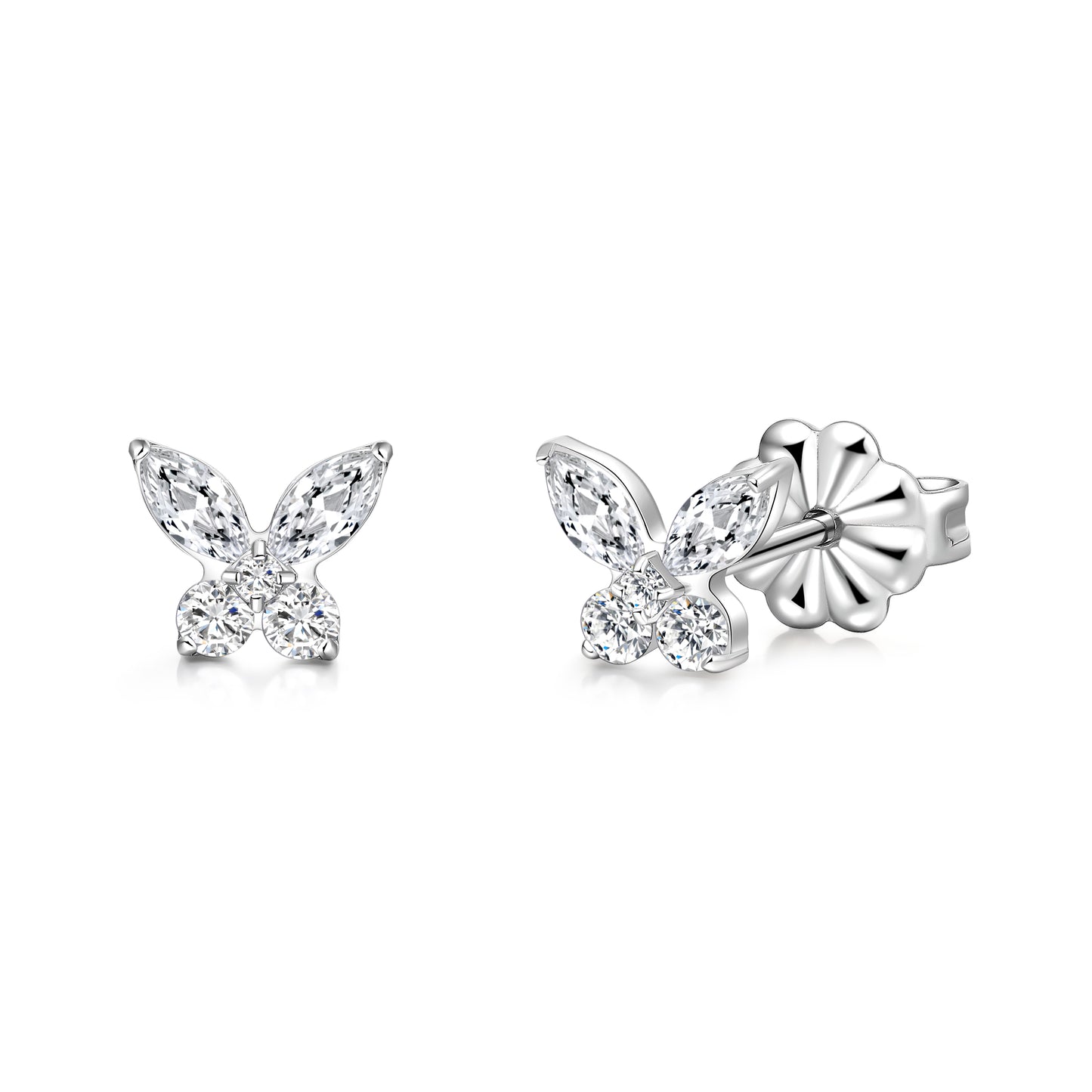Limerencia Pure Titanium Hypoallergenic Earrings Dainty Butterfly CZ G23 Implant Grade Piercing Fashion Jewelry For Sensitive Ears