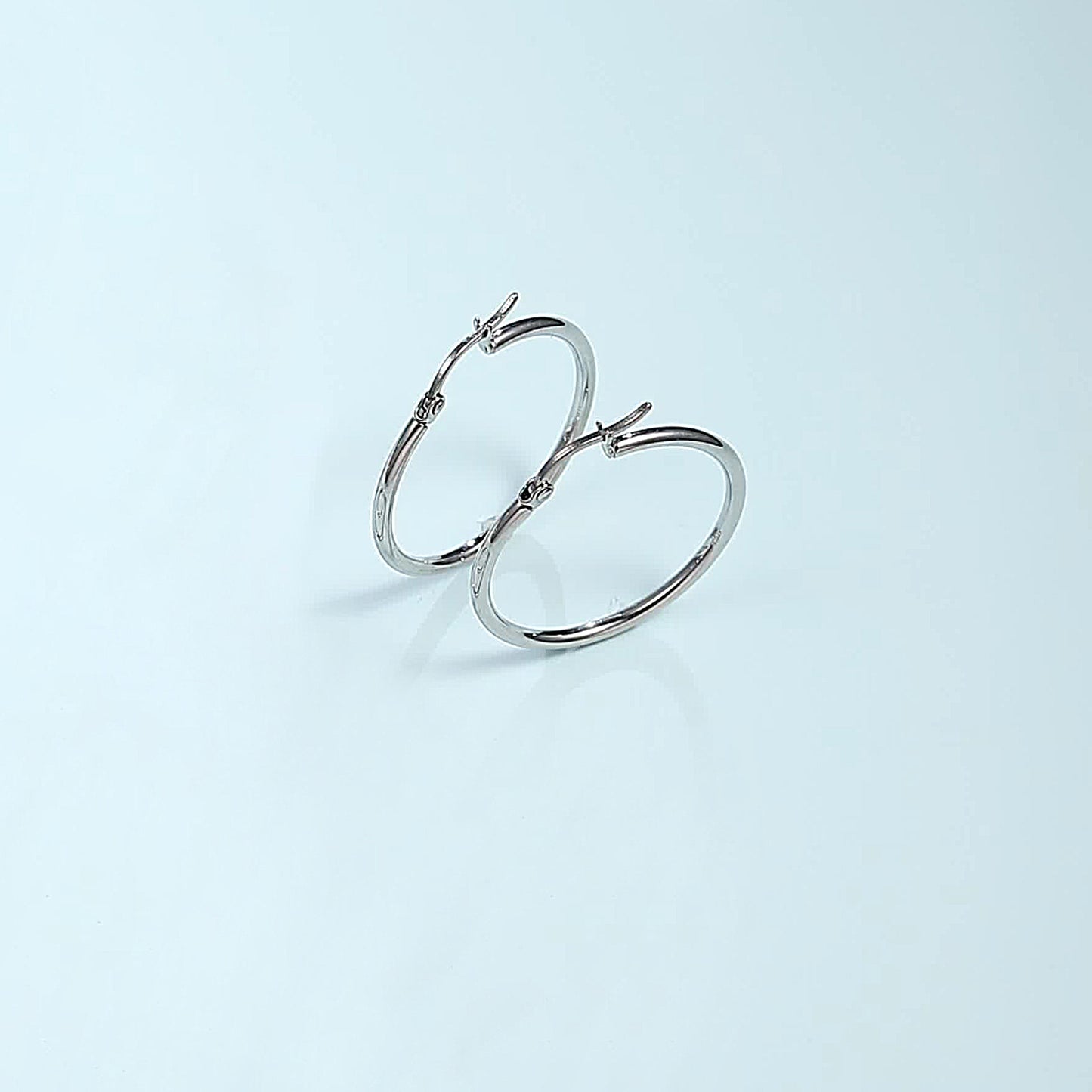 TitanHeart Titanium Hoop Earrings Hypoallergenic - Implant Grade Pure Titanium G23 Lightweight Big Hoops for Women Sensitive Ears (30 Millimeter,Sliver)