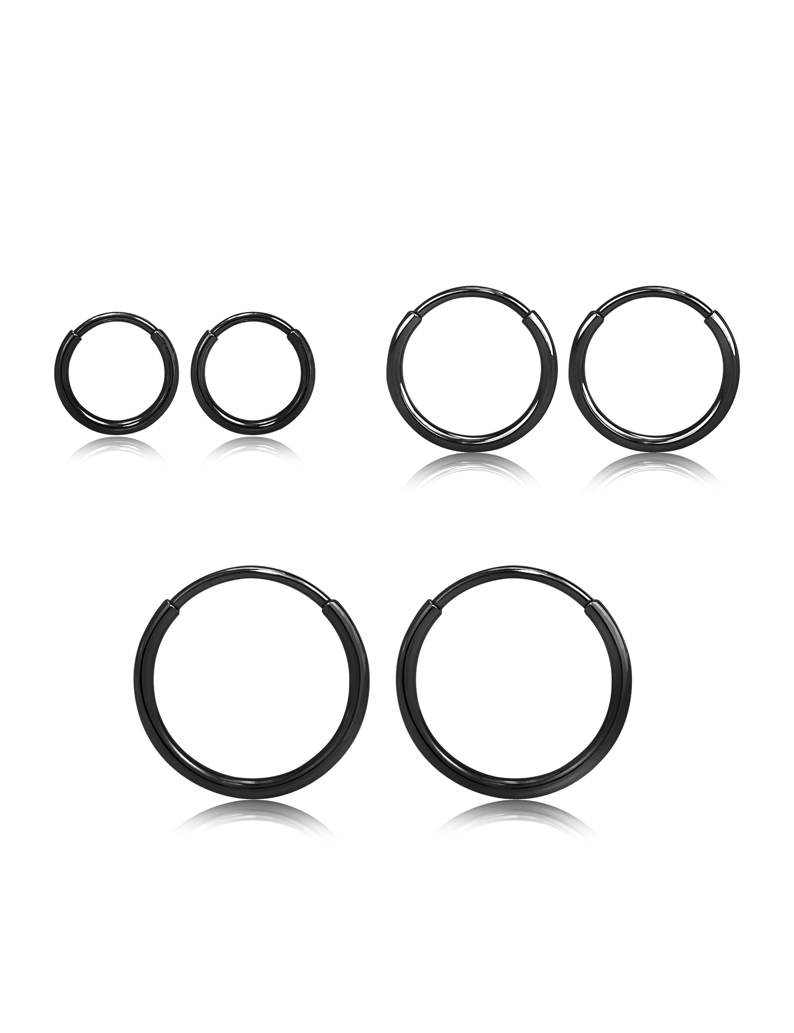 Limerencia G23 Titanium Slim Huggie Hoop Earrings, Hypoallergenic