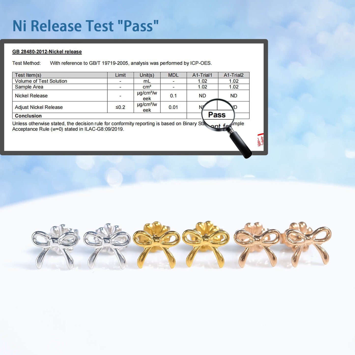 Limerencia Schleifen-Ohrstecker, F136-Titan kleine Schleifenohrstecker, süße Mini-Schleifenstecker in Gold- und Silberfarbe, ideal für Jugendliche und empfindliche Ohren