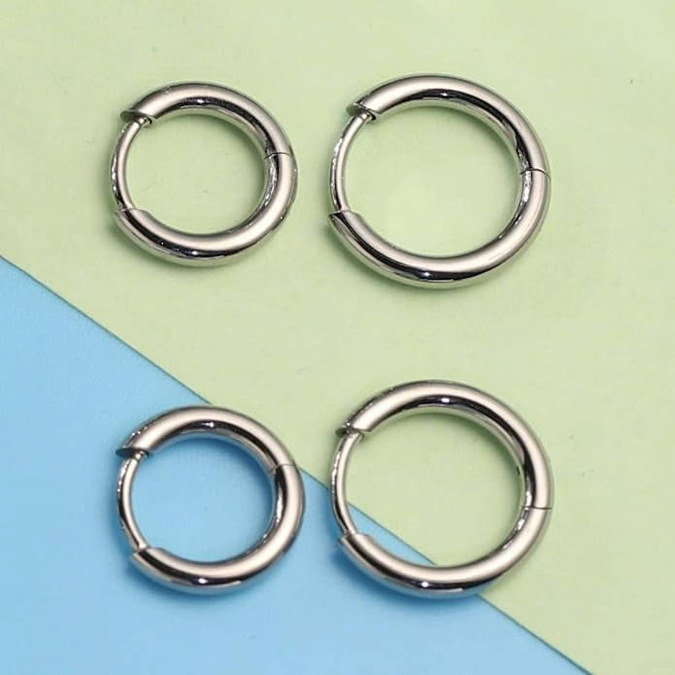 Limerencia G23 Pure Titanium earrings hypoallergenic earrings Unisex (14mm, No stones)