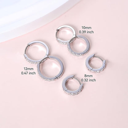 Limerencia G23 Pure Titanium Hypoallergenic Huggie Hoop Earrings for Women Girls Sensitive Ears