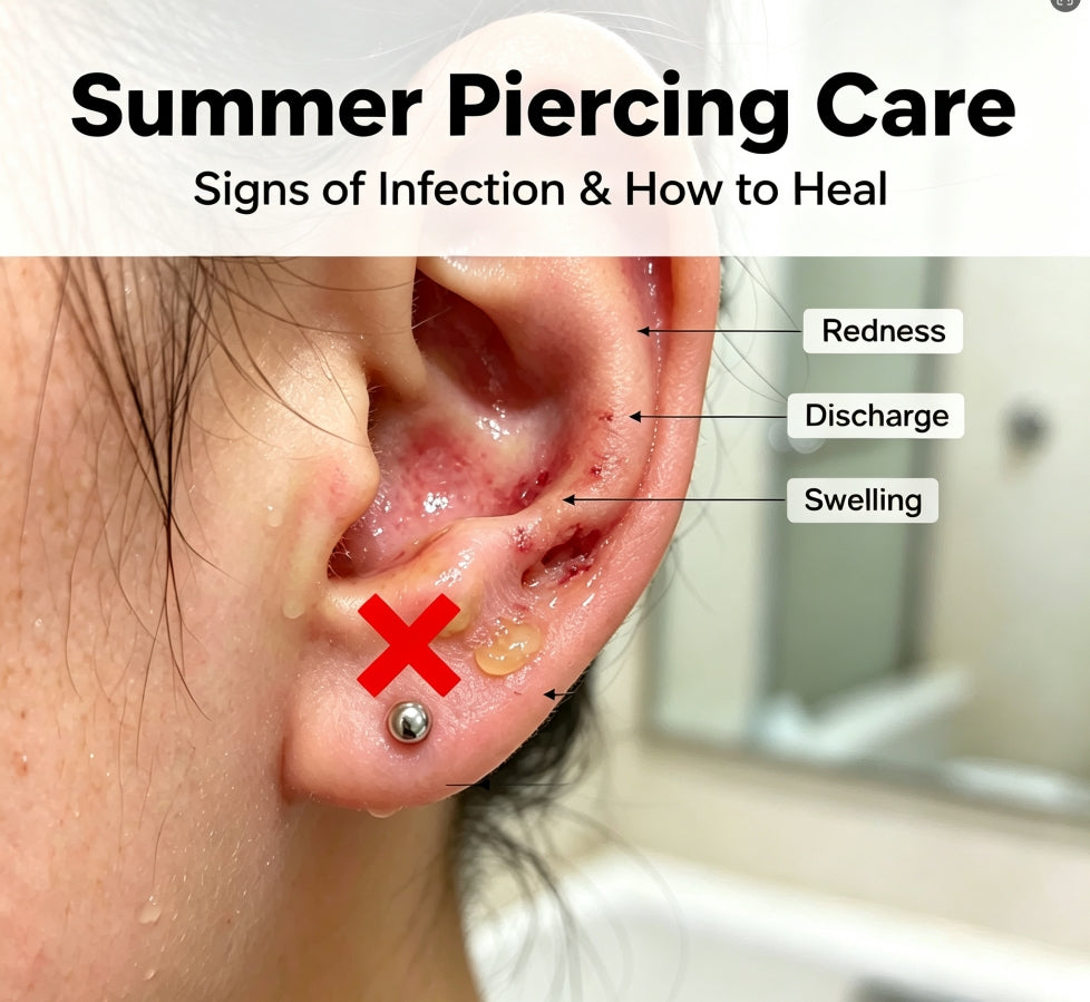 Summer Ear Piercing Care Guide: How to Avoid Inflammation, Itching &amp; Infection