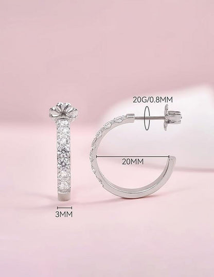 Limerencia G23 Pure Titanium Hypoallergenic Hoop Earrings for Women Sensitive Ears