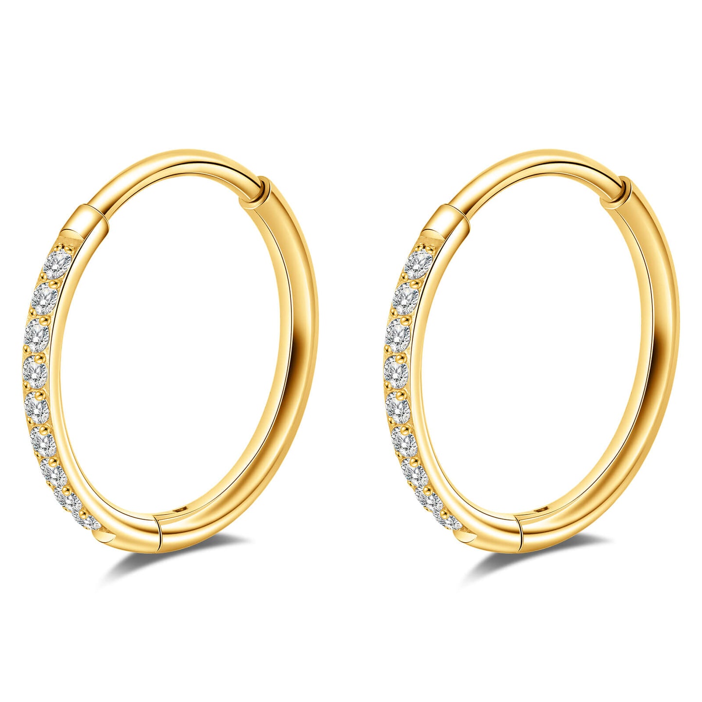 Limerencia Titanium Hoop Earrings for Women,G23 Implant Grade Pure Titanium Lightweight Hoop Earrings for Women Men Sensitive Ears