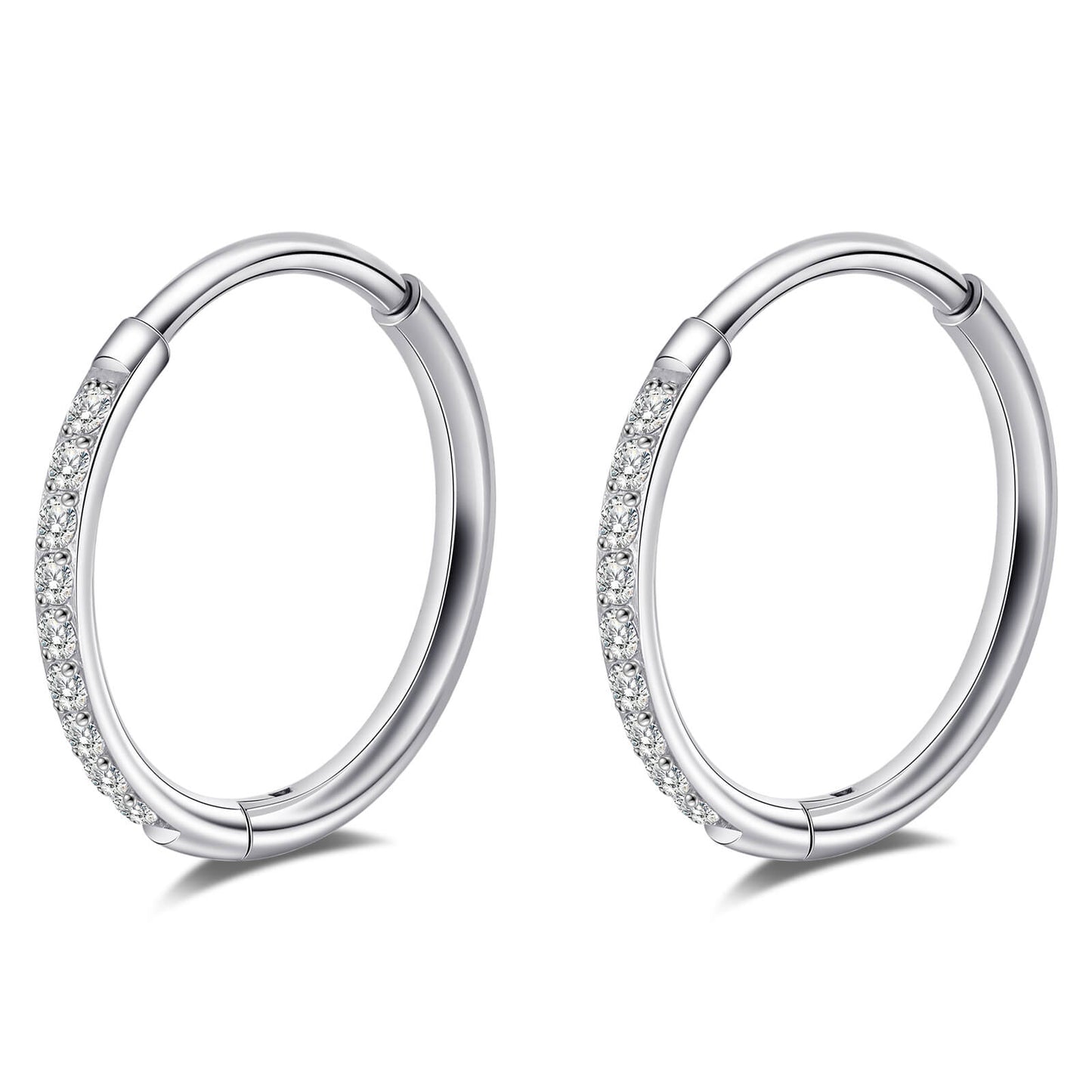 Limerencia Titanium Hoop Earrings for Women,G23 Implant Grade Pure Titanium Lightweight Hoop Earrings for Women Men Sensitive Ears