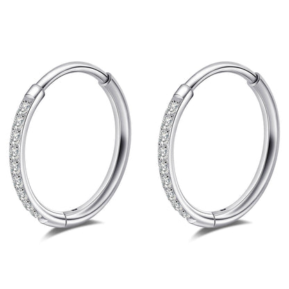 Limerencia Titanium Hoop Earrings for Women,G23 Implant Grade Pure Titanium Lightweight Hoop Earrings for Women Men Sensitive Ears