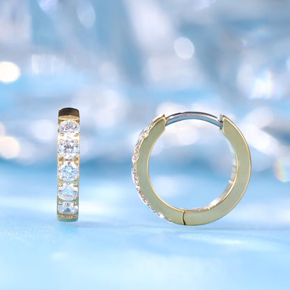 Nickel free cubic zirconia titanium earrings
10mm titanium cartilage hoop earrings