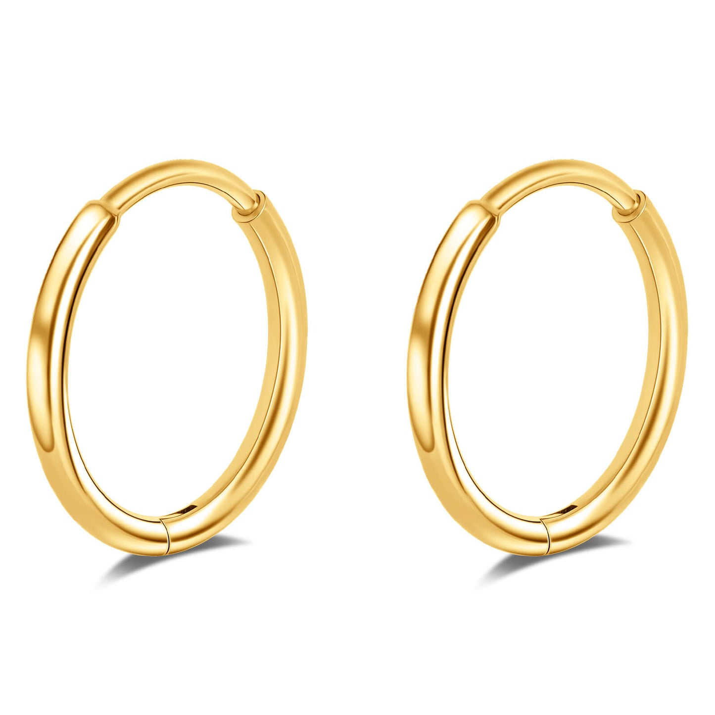 Limerencia Titanium Hoop Earrings for Women,G23 Implant Grade Pure Titanium Lightweight Hoop Earrings for Women Men Sensitive Ears