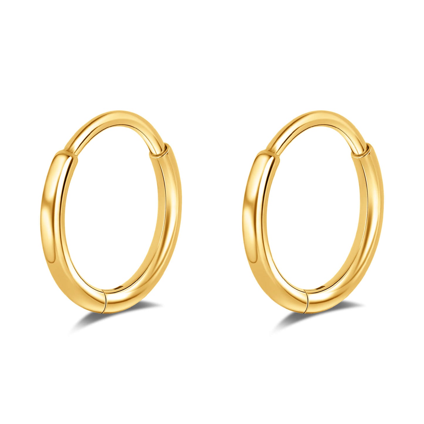 Limerencia Titanium Hoop Earrings for Women,G23 Implant Grade Pure Titanium Lightweight Hoop Earrings for Women Men Sensitive Ears