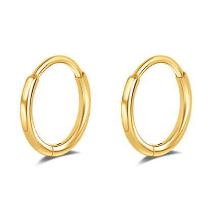 Limerencia Titanium Hoop Earrings for Women,G23 Implant Grade Pure Titanium Lightweight Hoop Earrings for Women Men Sensitive Ears