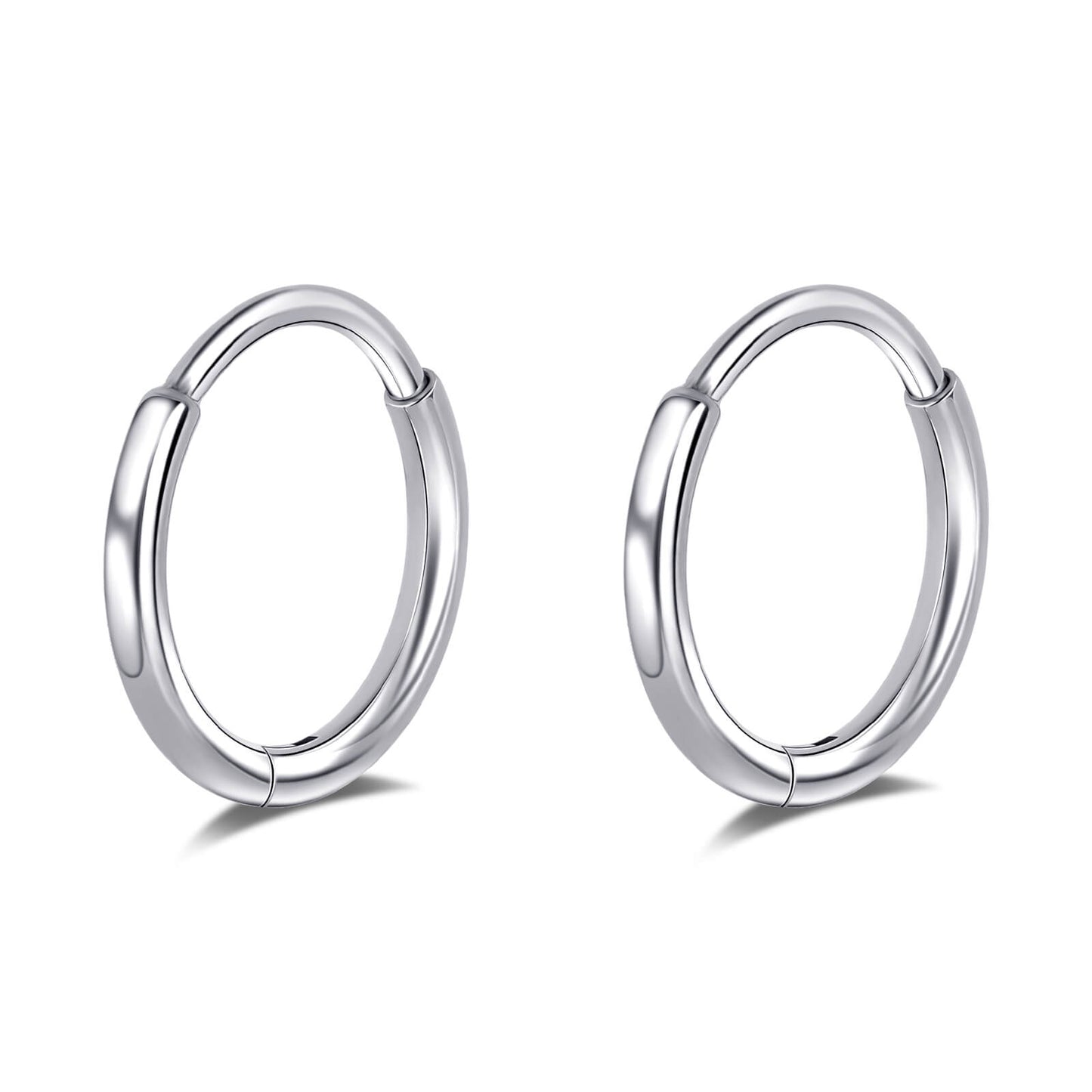 Limerencia Titanium Hoop Earrings for Women,G23 Implant Grade Pure Titanium Lightweight Hoop Earrings for Women Men Sensitive Ears