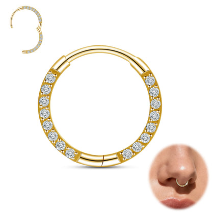 Anneau de nez en titane Limerencia, anneau de nez en titane zirconium 20G, boucle d'oreille pour cartilage, anneau de septum, piercing tragus, conque, hélice, daith et lèvre, bijoux pour femme et homme