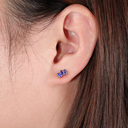 Pendientes hipoalergénicos Limerencia de titanio puro | Corona de circonita cúbica | Joyería de perforación de grado implante | Adecuado para oídos sensibles, joyería delicada