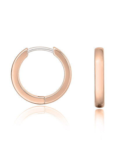 Limerencia G23 Pure Titanium Hypoallergenic Huggie Hoop Earrings for Women Sensitive Ears (8 Millimeters)