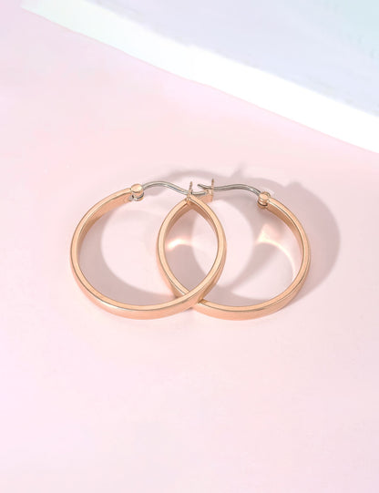 Orecchini cerchio in titanio puro G23 Limerencia ipoallergenici per donne con orecchie sensibili (senza pietre, 30 mm)