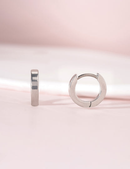 Orecchini cerchio huggie in titanio puro G23 ipoallergenico Limerencia per donna, adatti orecchie sensibili (8 millimetri, colore oro)