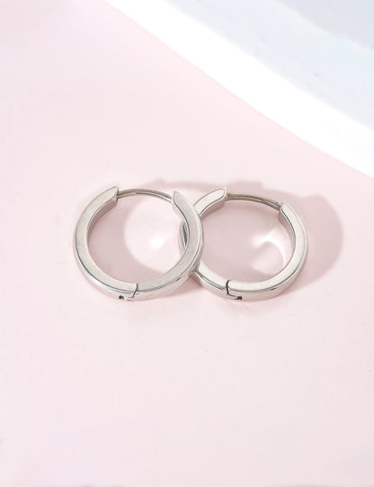 Limerencia G23 Reiner Titan Hypoallergener Huggie-Creolen für Damen mit empfindlichen Ohren (12 Millimeter, Gold)