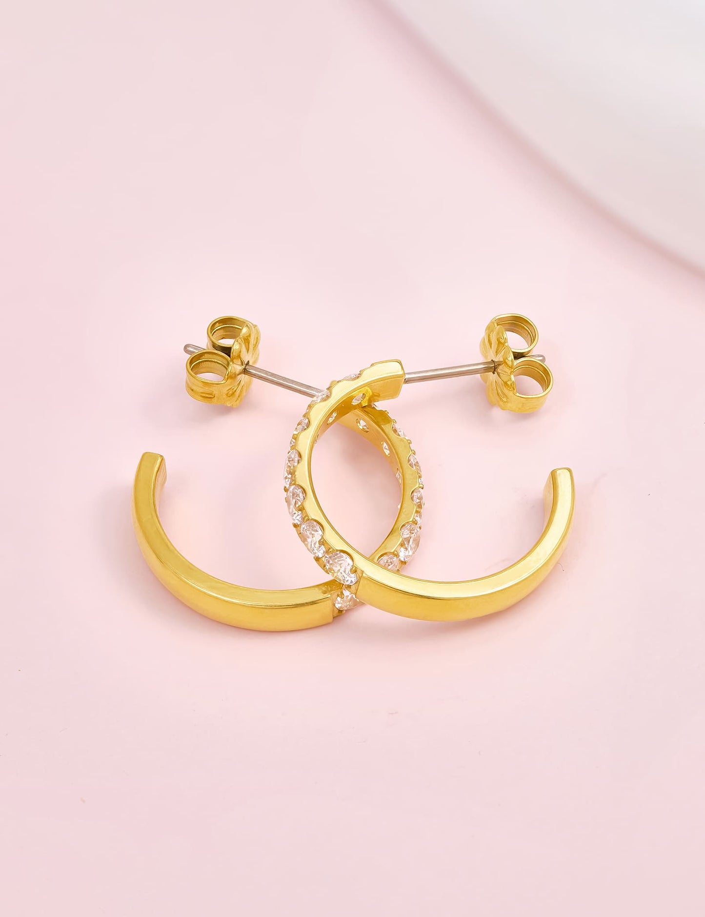 Orecchini cerchio in titanio puro G23 ipoallergenico Limerencia, orecchini huggie in titanio F136 per donne con orecchie sensibili (cerchio aperto 20 mm, argento)