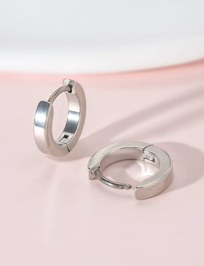 Orecchini cerchio huggie in titanio puro G23 ipoallergenico Limerencia per donna, adatti orecchie sensibili (8 millimetri, colore oro)