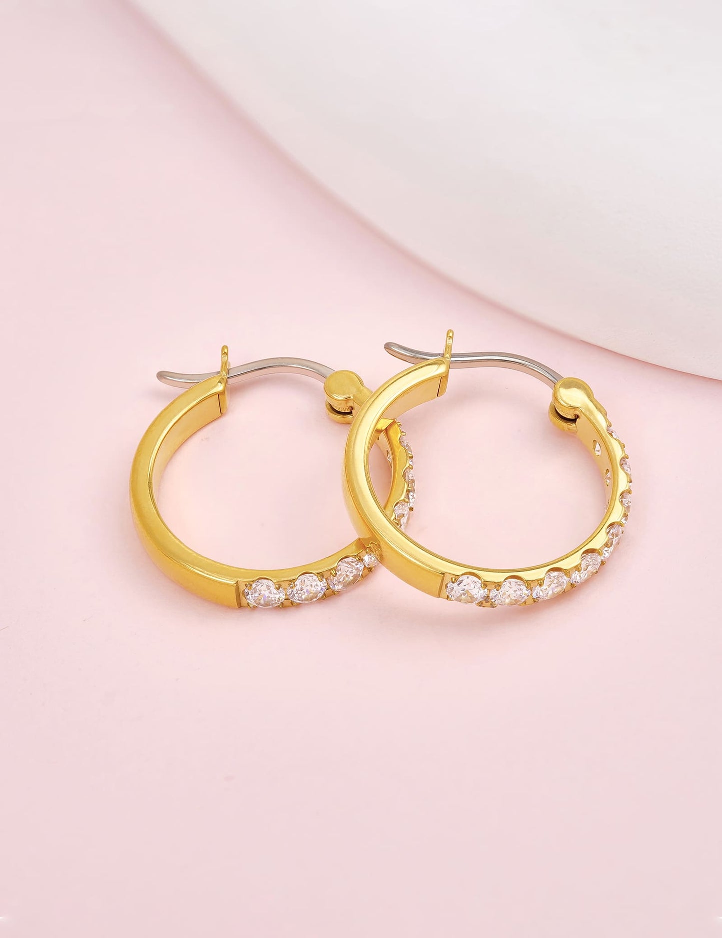 Limerencia Boucles d'oreilles anneaux hypoallergéniques en titane pur G23, clous huggie en titane F136 pour femmes aux oreilles sensibles (20 mm)