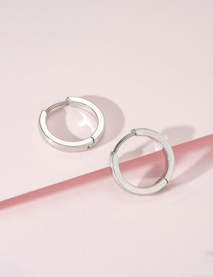 Limerencia G23 Reiner Titan Hypoallergener Huggie-Creolen für Damen mit empfindlichen Ohren (12 Millimeter, Gold)