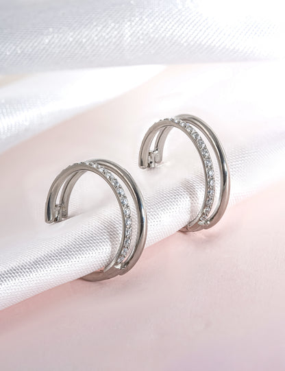 Pendientes de aro G23 de titanio puro, hipoalergénicos de 12 mm para orejas sensibles con circonitas cúbicas (18G (1,0 mm) dorado)