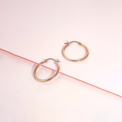 Unisex titanium earrings for sensitive skin
No fade solid titanium hoop earrings