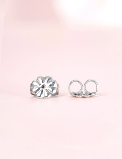 Limerencia Titanium Earring Backs Replacements, Hypoallergenic Pure Titanium Earring Backs for Sensitive Ears, Secure Ear Locking for Stud Earrings for Posts, 4PCS (2 Pairs)