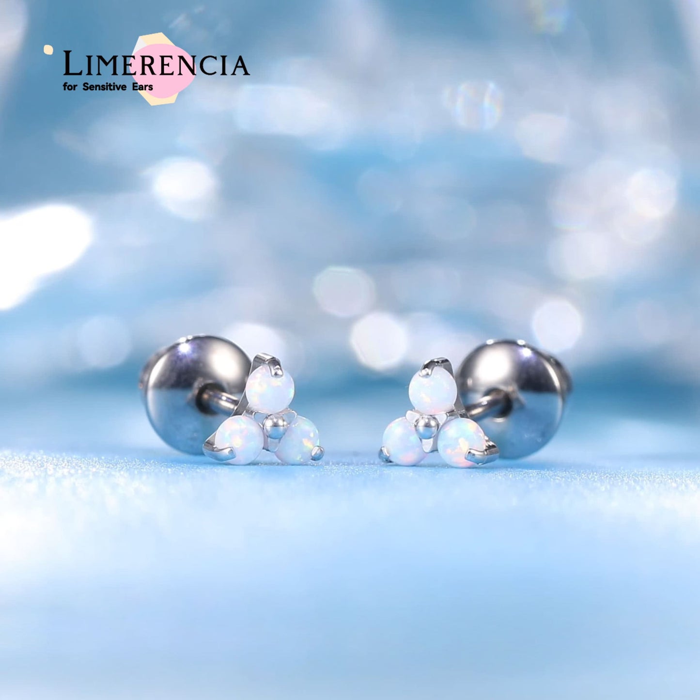 Limerencia Aretes hipoalergénicos de titanio G23 para implantes con rosca trasera Tragus 20G Hélice F136 Piercing para orejas sensibles Cartílago (C3)