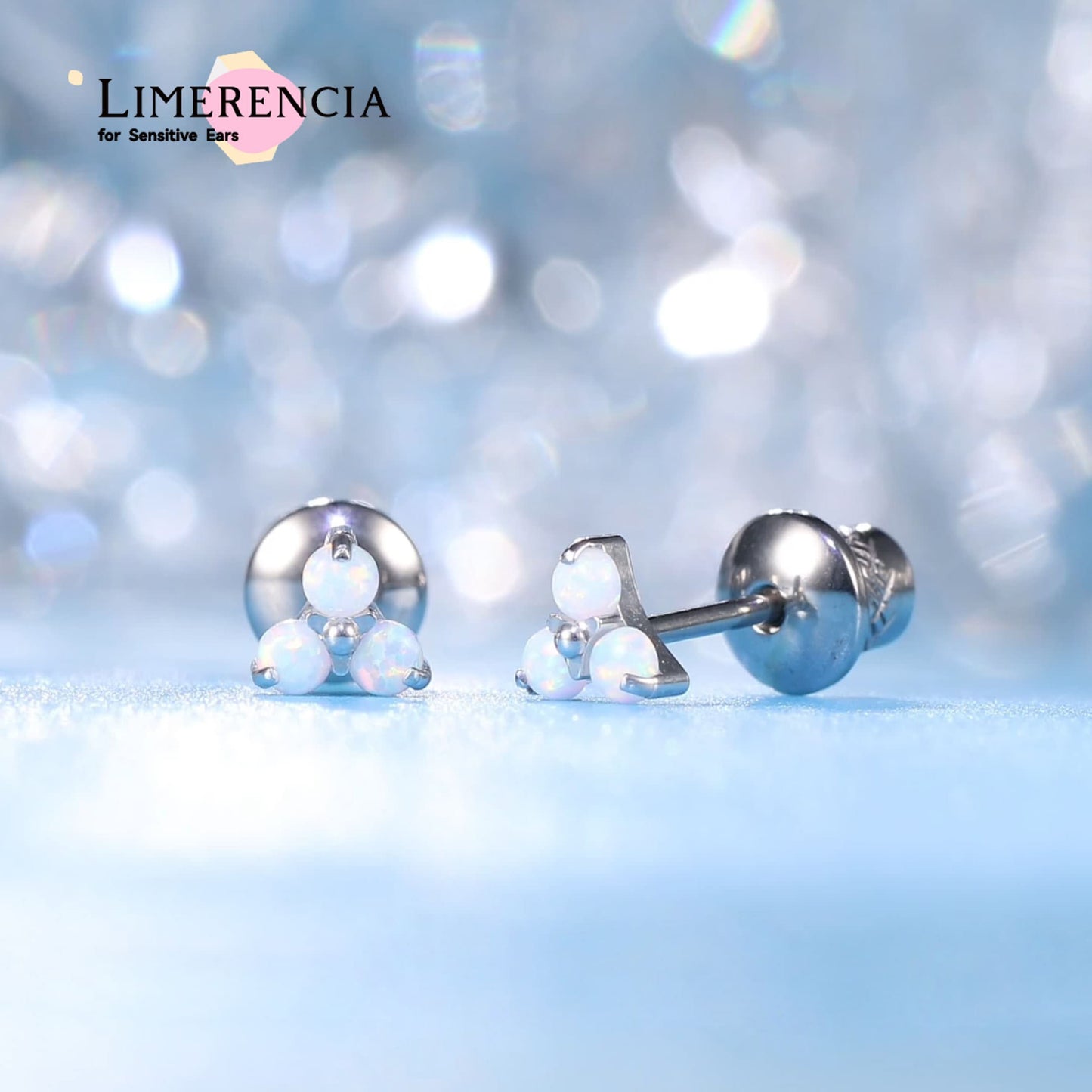 Limerencia Aretes hipoalergénicos de titanio G23 para implantes con rosca trasera Tragus 20G Hélice F136 Piercing para orejas sensibles Cartílago (C3)