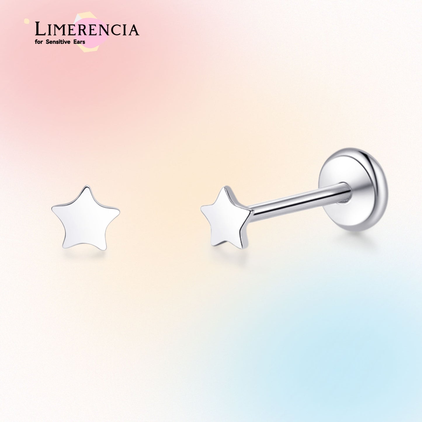 Limerencia Titan-Stecker mit Flachboden ohne Gewinde, 20G Druckverschluss-Einsteckpiercing für Knorpel, Tragus, Labret, Lippe, Medusa und Conch, hypoallergener Körperschmuck für Damen und Herren