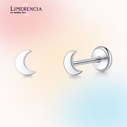 Limerencia Titan-Stecker mit Flachboden ohne Gewinde, 20G Druckverschluss-Einsteckpiercing für Knorpel, Tragus, Labret, Lippe, Medusa und Conch, hypoallergener Körperschmuck für Damen und Herren