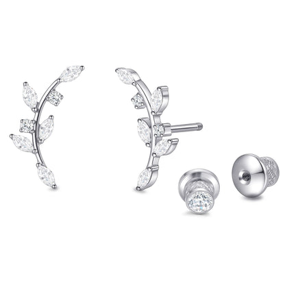 Orecchini piatti a vite in titanio implantabile G23 F136 Limerencia, piercing 20G ipoallergenici per donna orecchie sensibili, trago elica cartilagine (modello L2)