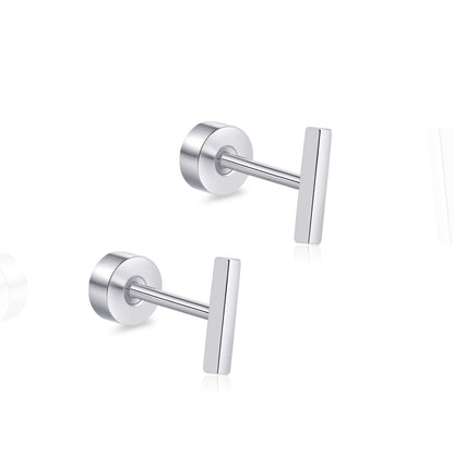 Limerencia Titan Steckohrringe, F136 Implantat-Titanohrringe für Damen und Herren mit empfindlichen Ohren