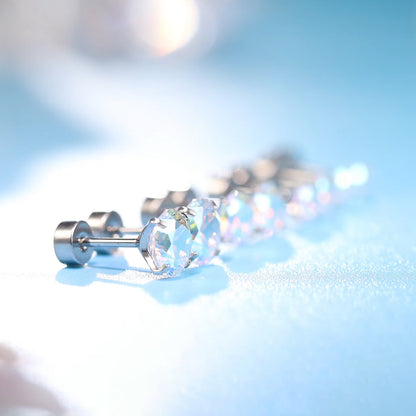 Premium F136 cubic zirconia studs
Cartilage stackable earring set 4 pairs