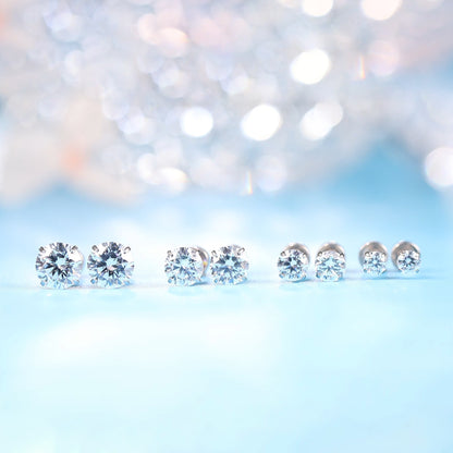 Stable flat back titanium piercing jewelry
Fashion cubic zirconia titanium ear studs