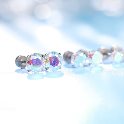 Medical biocompatible earring studs set
Hypoallergenic stacked cartilage earrings