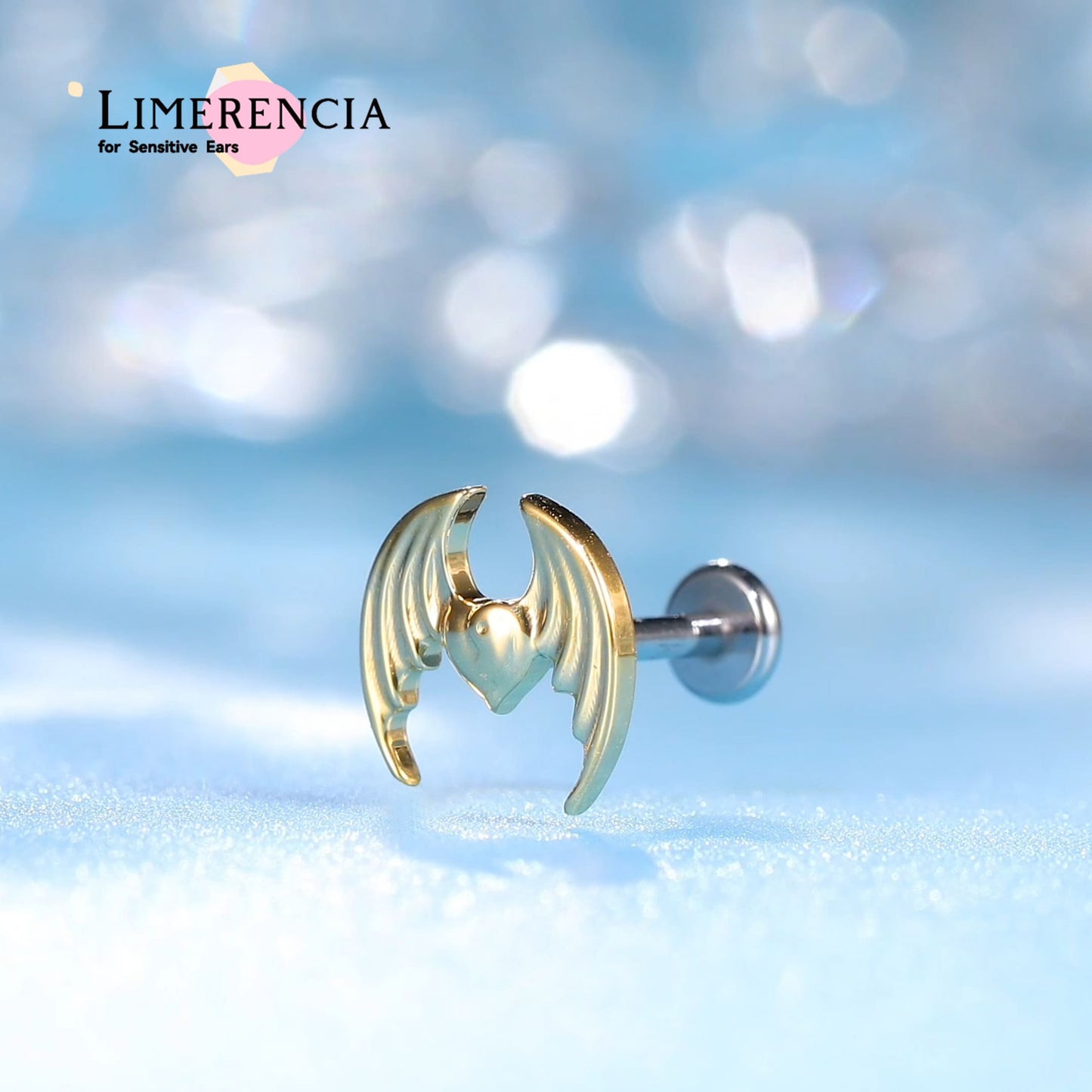 Limerencia F136 チタン低アレルギーピアスジュエリー 18G 6mm 8mm 10mm フラットバック内ネジ式インプラント級クライマースタッド 軟骨・トラガス・ヘリックス・コンク・ノーズ・リップピアス（1 個入り）