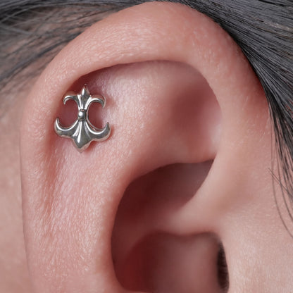 Limerencia Pendientes Hipoalergénicos de Titanio G23 Grado Implante con Cierre de Rosca Tragus 20G Hélice F136 Poste de Perforación para Orejas Sensibles Cartílago (O2)