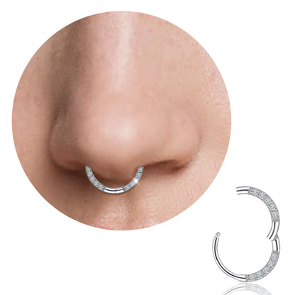 Anneau de nez en titane Limerencia, anneau de nez en titane zirconium 20G, boucle d'oreille pour cartilage, anneau de septum, piercing tragus, conque, hélice, daith et lèvre, bijoux pour femme et homme