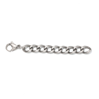 limerencia Collar de cadena de eslabones cubanos de titanio puro de 6 mm para hombres y mujeres, collares ligeros de titanio sólido Hip Hop