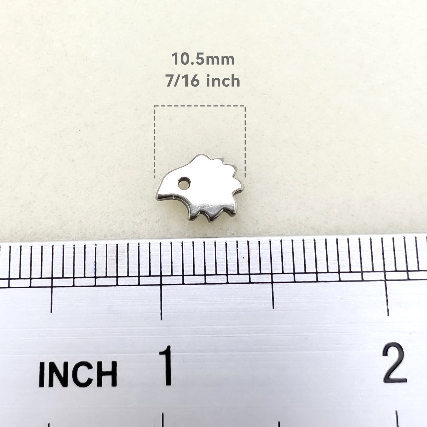 Limerencia Hypoallergenic G23 Pure Titanium Earrings, Safe for Sensitive Earrings, Cute Animal Silhouettes, F136 Implant Grade Titanium for Female (Hedgehog, Titanium)