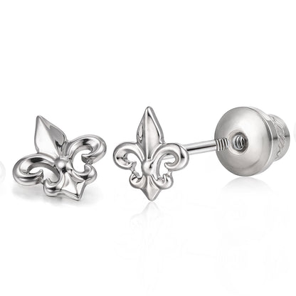 Limerencia Hipoalergénicos G23 Titanio Grado Implante Pendientes de Rosca Tragus 20G Hélice F136 Poste de Piercing para Orejas Sensibles Cartílago (Ancla B)