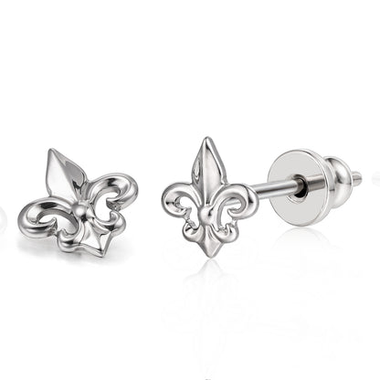 Limerencia F136 Aretes Hipoalergénicos de Titanio Puro Grado Implante, G23 Pequeños y Delicados con Zirconia Cúbica para Orejas Sensibles de Mujer (Ancla B)